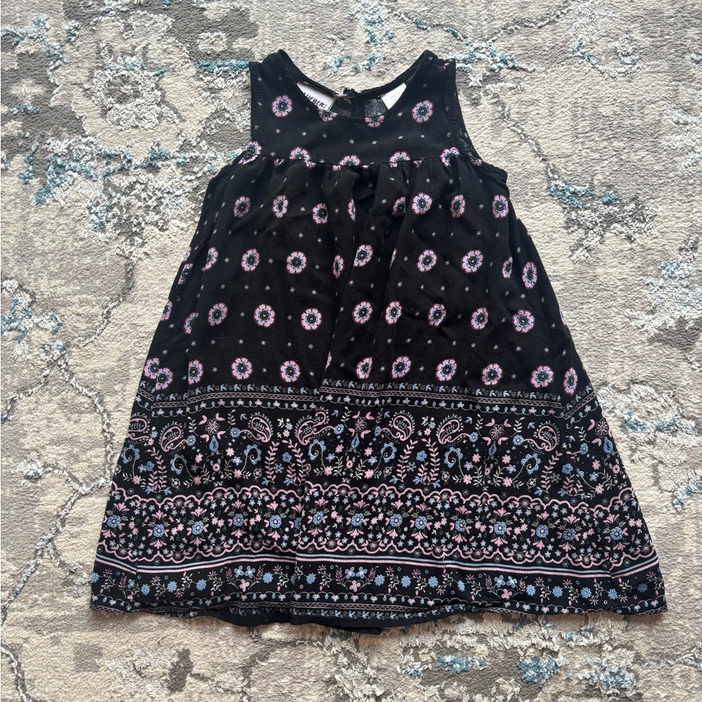 Blueberi Boulevard Floral Tank Dress - 4T